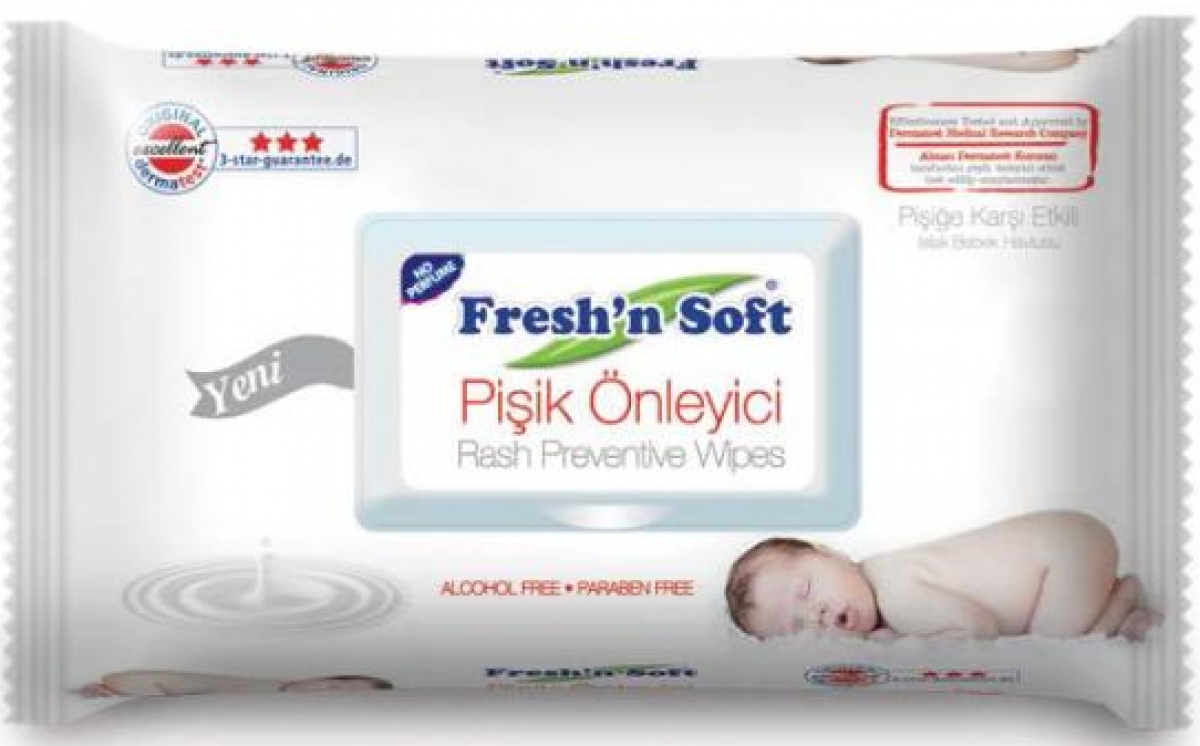 Fresh�n Soft Pişik Önleyici Islak Bebek Havlusu 9,90 TL�ye Sipariş