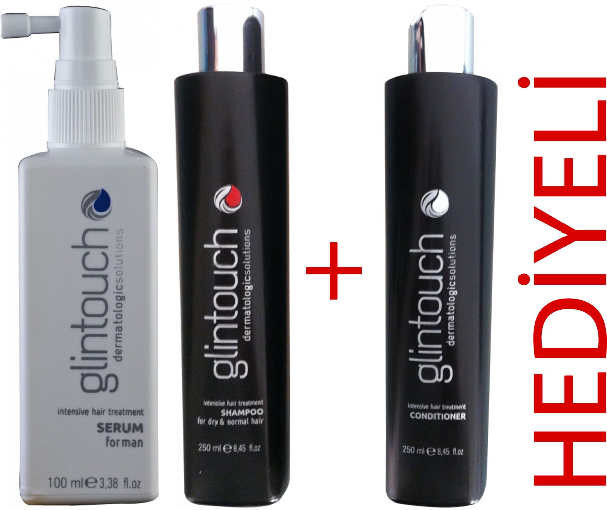 Glintouch Saç Dökülmesine Karşı Serum + Şampuan (Saç Kremi Hediye